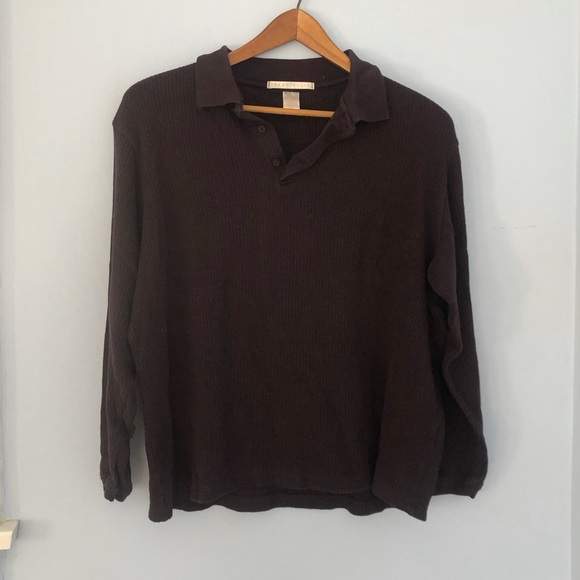 Perry Ellis | Quarter Button Down Sweater - Picture 2 of 6